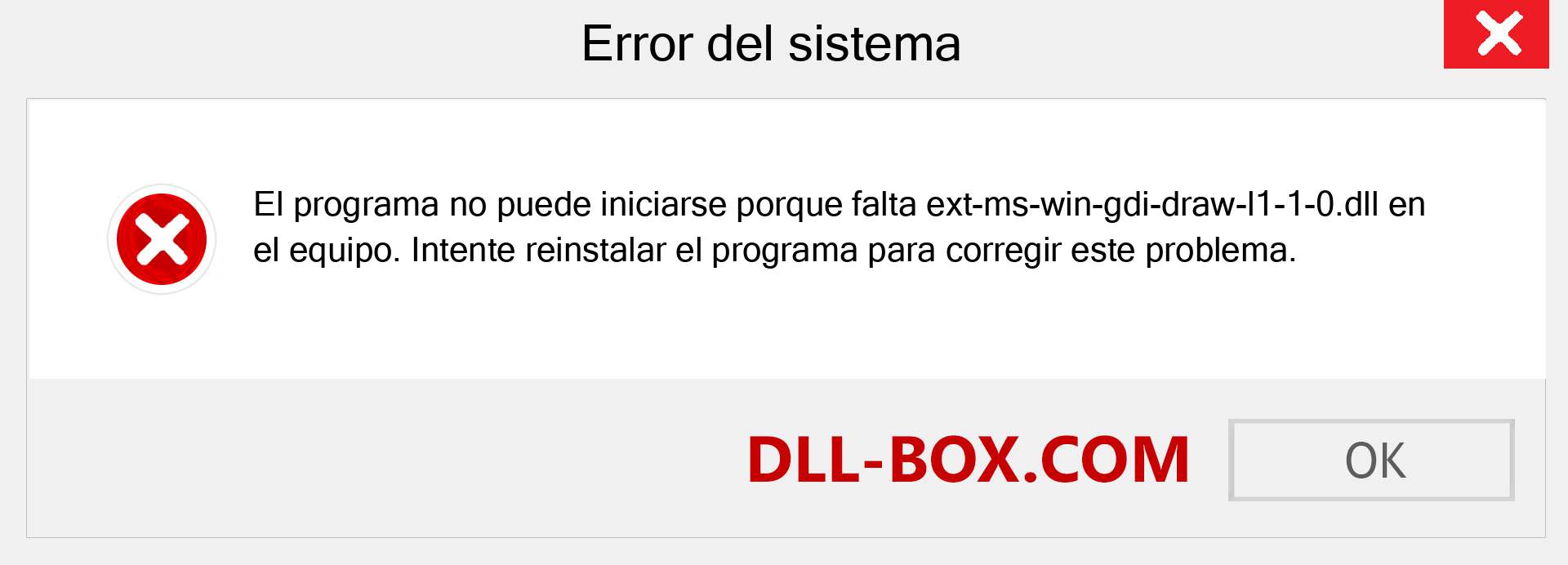 ¿Falta el archivo ext-ms-win-gdi-draw-l1-1-0.dll ?. Descargar para Windows 7, 8, 10 - Corregir ext-ms-win-gdi-draw-l1-1-0 dll Missing Error en Windows, fotos, imágenes